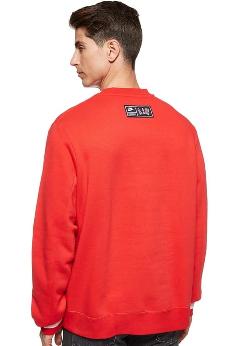 Nike Air Fleece Crew Sweatshirt in Rot - Image 2
