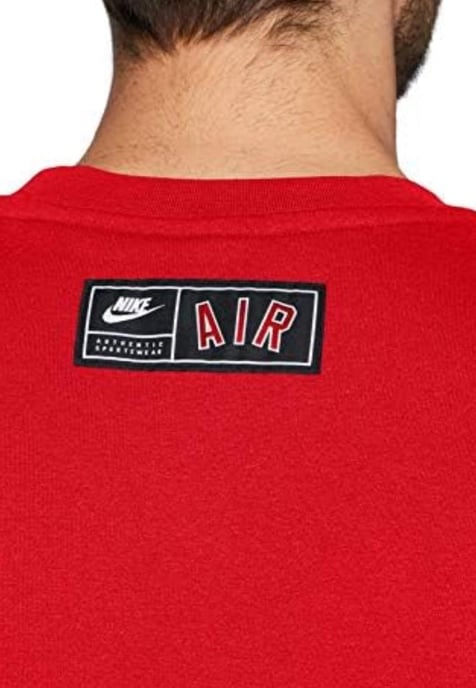 Nike Air Fleece Crew Sweatshirt in Rot - Image 4