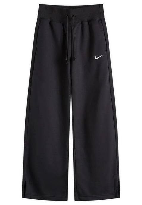 Nike Phoenix Fleece-Jogginghose für Damen mit weitem Bein in Schwarz - Image 6