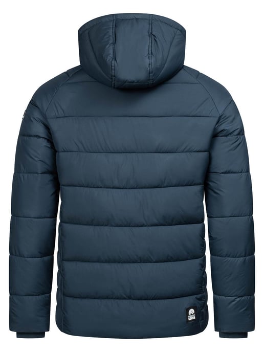 Arctic Seven Herren Steppjacke wind- und wasserabweisende Winterjacke mit Kapuze Navy - Image 2