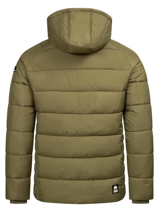 Arctic Seven Herren Steppjacke wind- und wasserabweisende Winterjacke mit Kapuze Olive - Image 2