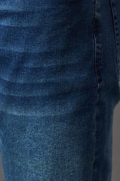 Blue Wash Stretch Slim Fit Jeans - Image 5