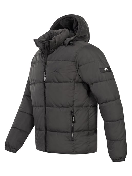 Arctic Seven Herren Winter Steppjacke Dunkelgrau - Image 4