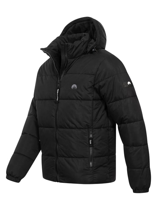 Arctic Seven Herren Winter Steppjacke Schwarz - Image 3
