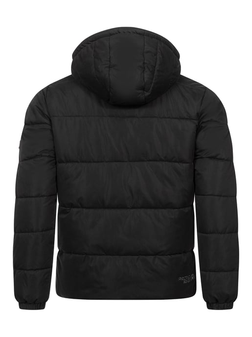 Arctic Seven Herren Winter Steppjacke Schwarz - Image 5