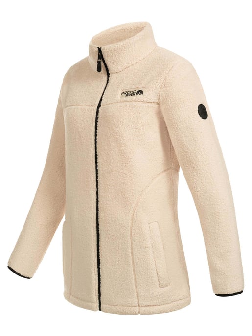 Arctic Seven Damen Sherpa Fleecejacke – Wärmende Outdoorjacke mit Zipper – Beige - Image 4
