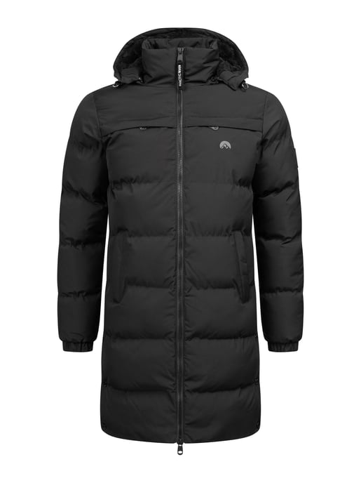 Arctic Seven Herren Winter Parka gesteppt Schwarz - Image 3