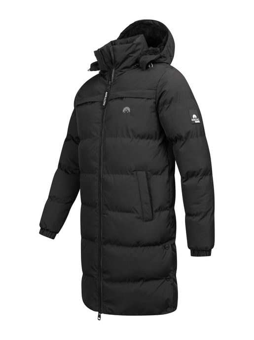 Arctic Seven Herren Winter Parka gesteppt Schwarz - Image 4