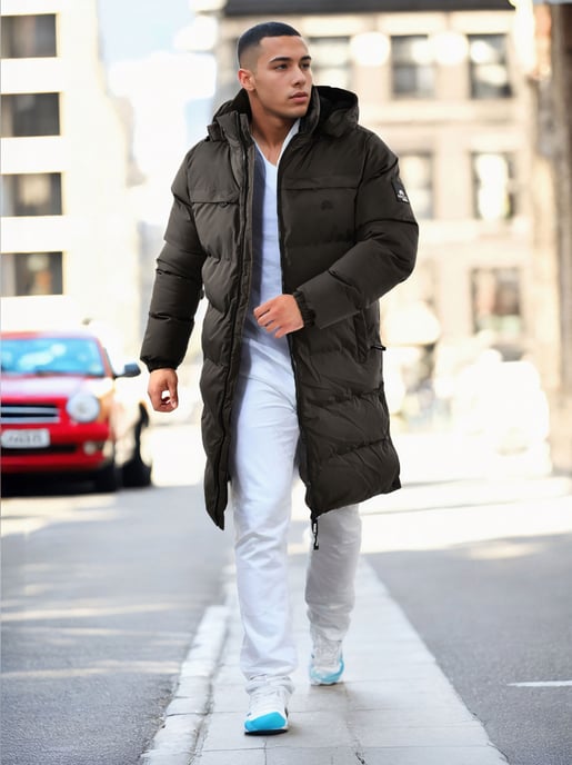 Arctic Seven Herren Winter Parka gesteppt Dunkelgrau - Image 2