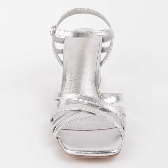 Montevita Sandale Mit Absatz Trea7 Silber - Image 3