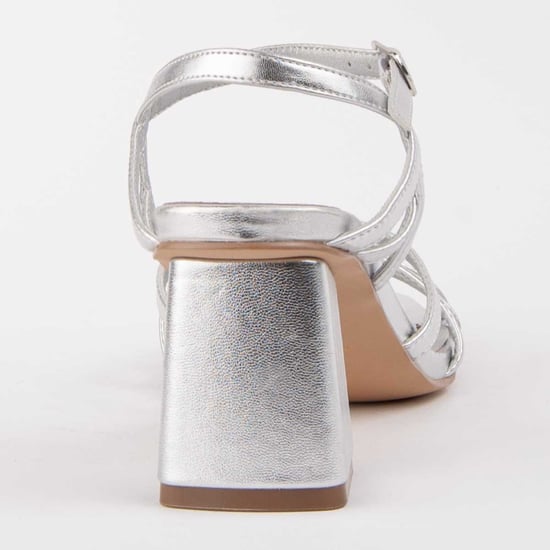 Montevita Sandale Mit Absatz Trea7 Silber - Image 5