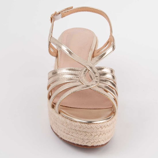 Montevita Sandale Mit Keilabsatz Salia6 Gold - Image 3