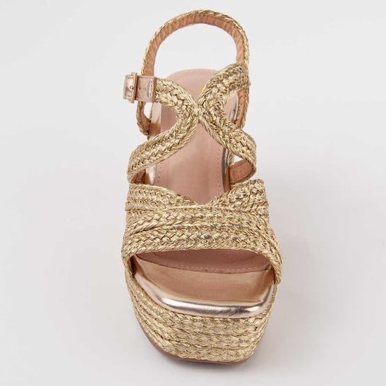 Montevita Sandale Mit Keilabsatz Salia7 Gold - Image 3