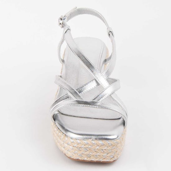 Montevita Sandale Mit Keilabsatz Salia5 Silber - Image 3