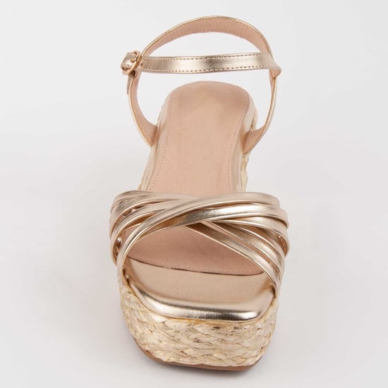 Montevita Sandale Mit Keilabsatz Salia4 Gold - Image 3