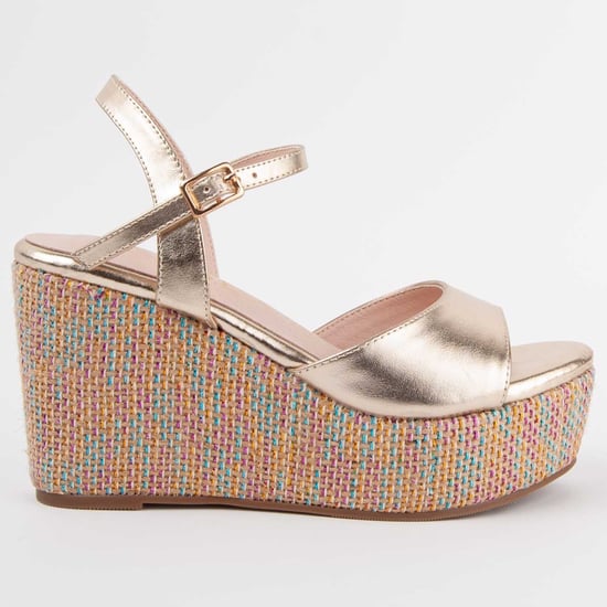 Montevita Sandale Mit Keilabsatz Salia12 Gold - Image 1