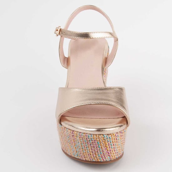 Montevita Sandale Mit Keilabsatz Salia12 Gold - Image 3