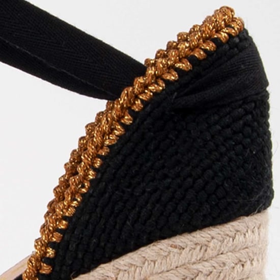 Montevita Espadrille Mit Keilabsatz Balenci12 Schwarz - Image 5
