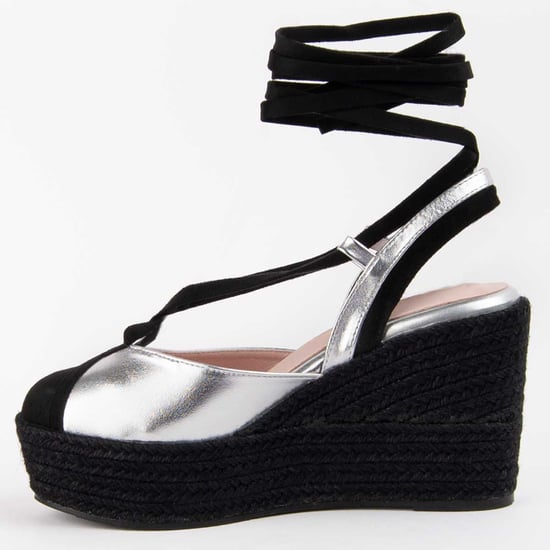 Montevita Espadrille Mit Keilabsatz Balenci6 Silber - Image 4