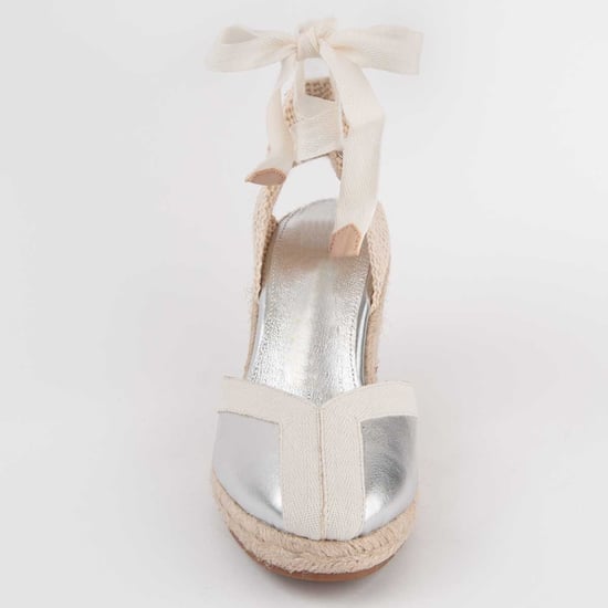 Montevita Espadrille Mit Keilabsatz Balenci2 Silber - Image 3