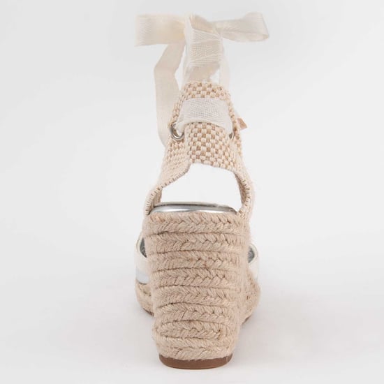 Montevita Espadrille Mit Keilabsatz Balenci2 Silber - Image 5