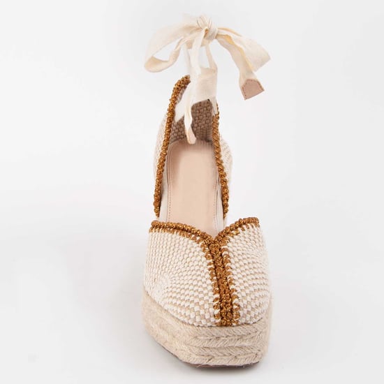 Montevita Espadrille Mit Keilabsatz Balenci12 Beige - Image 3