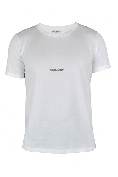 Saint Laurent T-Shirt Rive gauche Weiß - Image 1