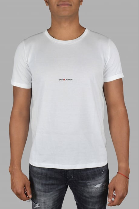 Saint Laurent T-Shirt Rive gauche Weiß - Image 2