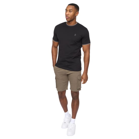 Crosshatch - "Shellworth" T-Shirt für Herren (Schwarz) - Image 3