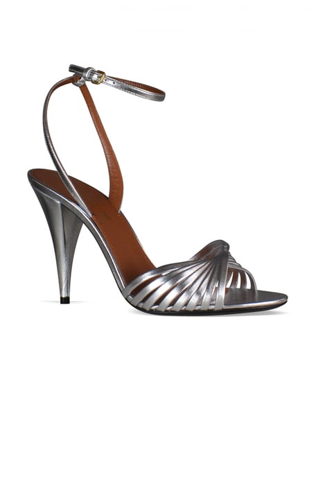 Saint Laurent Tina Sandalen Silber - Image 3