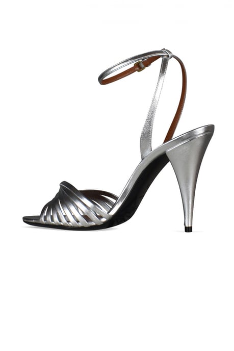 Saint Laurent Tina Sandalen Silber - Image 4