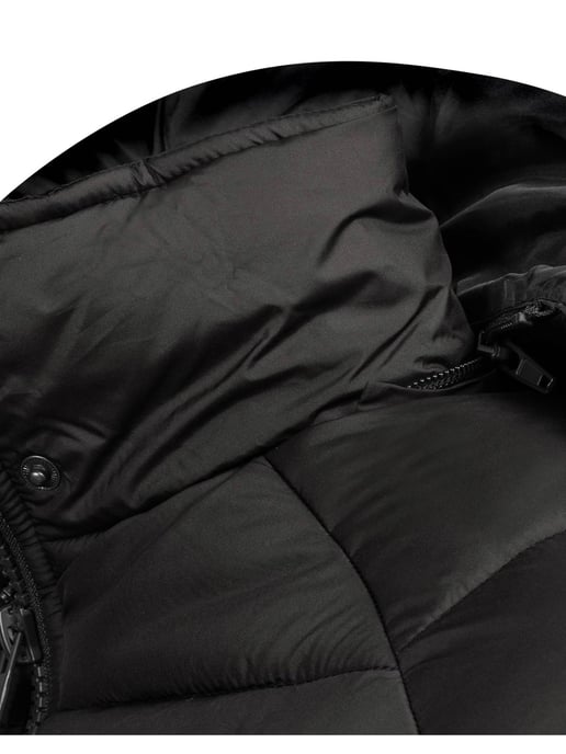 Arctic Seven Herren Steppjacke wind- und wasserabweisende Winterjacke mit Kapuze Schwarz - Image 5