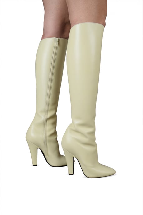 Saint Laurent Stiefel 68 Beige - Image 2