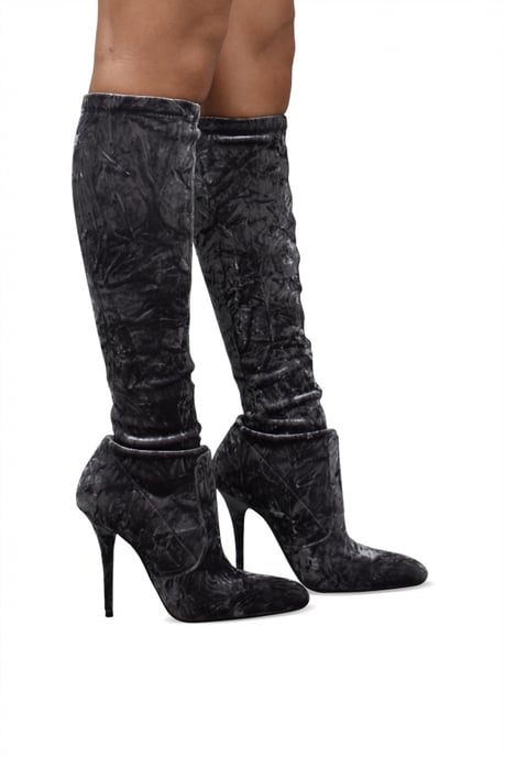 Saint Laurent Talia Stiefel Grau - Image 2