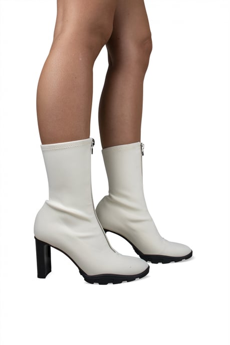 Alexander McQueen Stiefeletten Scuba Weiß - Image 2
