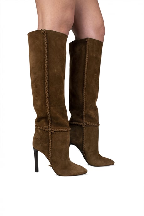 Saint Laurent Mica Stiefel Braun - Image 2