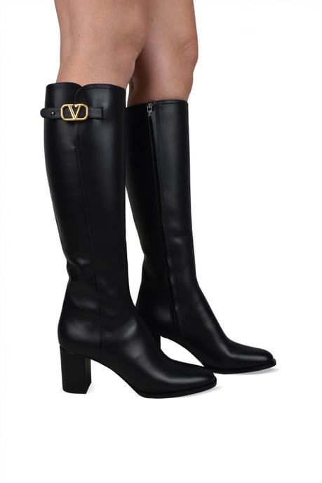 Valentino Garavani Stiefel VLogo Schwarz - Image 2