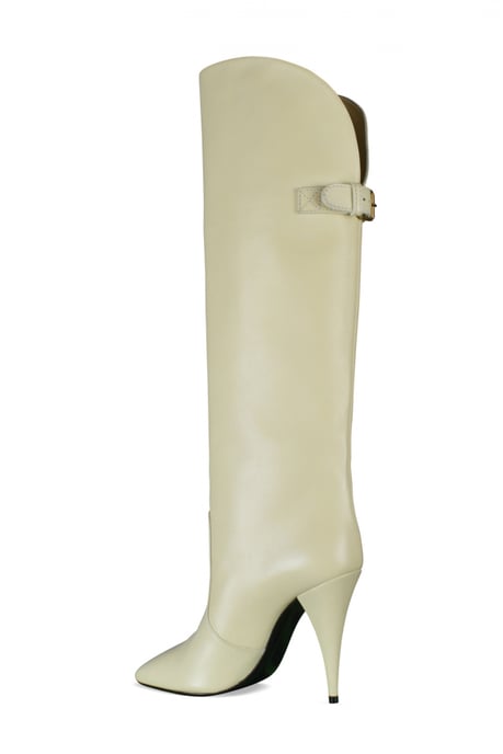 Saint Laurent Stiefel Harper Beige - Image 3