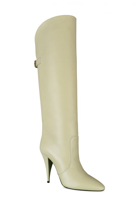 Saint Laurent Stiefel Harper Beige - Image 4