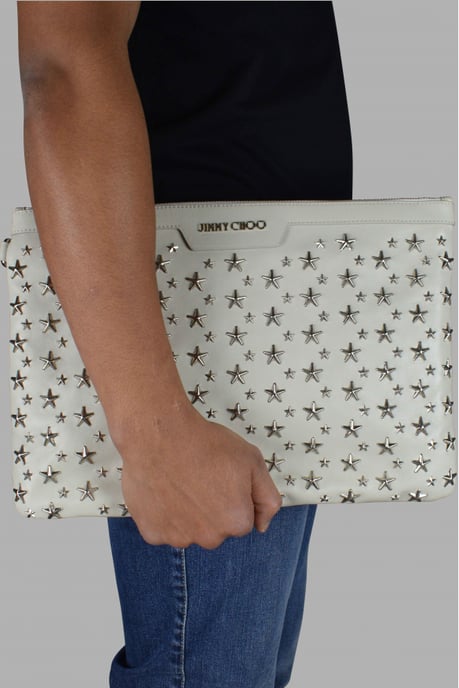Jimmy Choo Derek Clutch Weiß - Image 2