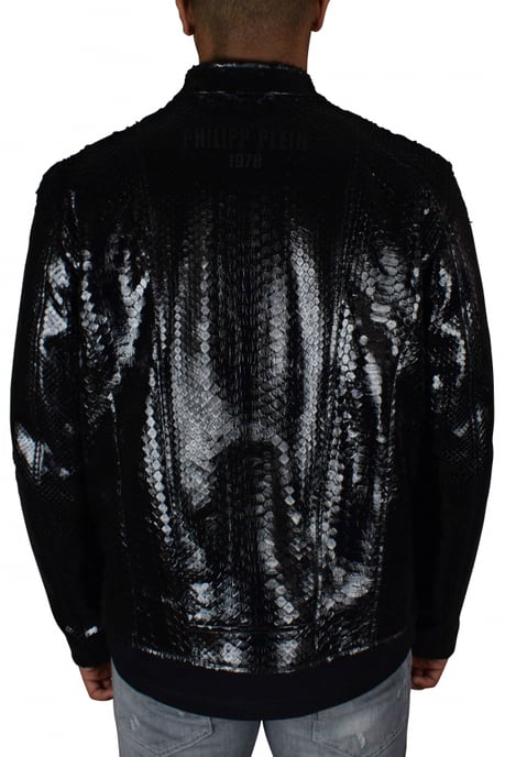Philipp Plein Biker Jacke Schwarz - Image 4