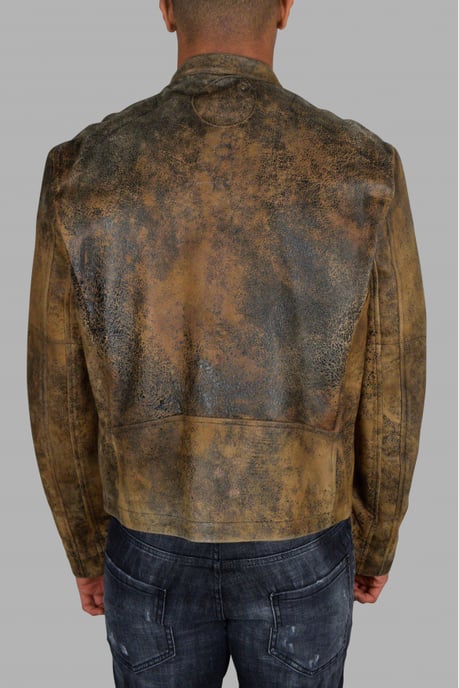 Golden Goose Deluxe Brand Lederjacke Braun - Image 5