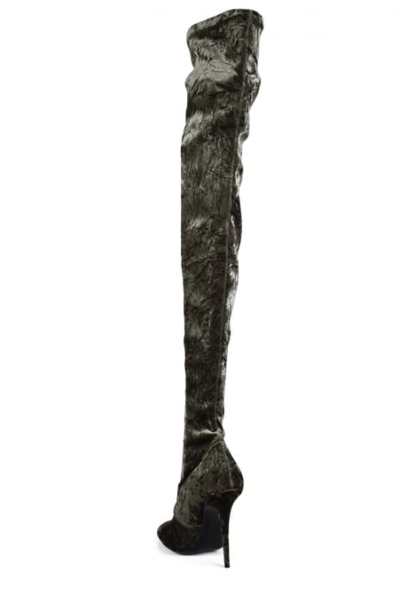 Saint Laurent Talia Oberschenkelhohe Grün - Image 4