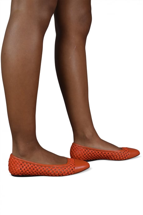 Jimmy Choo WATSON Ballerinas Orange - Image 2