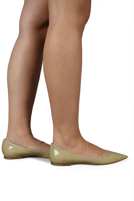 Jimmy Choo Ballerinas ALINA Beige - Image 2