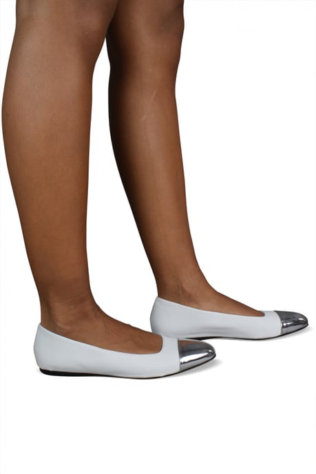 Jimmy Choo WATSON Ballerinas Weiß - Image 2