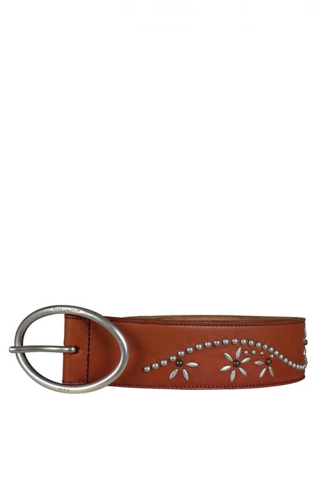 Saint Laurent Gürtel mit Nieten Braun - Image 1