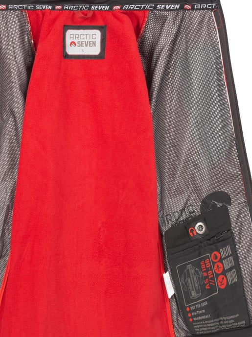 Arctic Seven Damen Softshelljacke Rot-Schwarz - Image 4