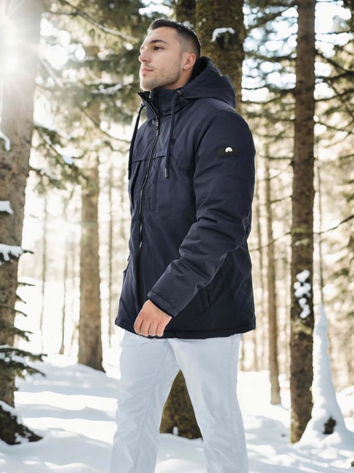 Arctic Seven Herren Winterjacke Navy - Image 2