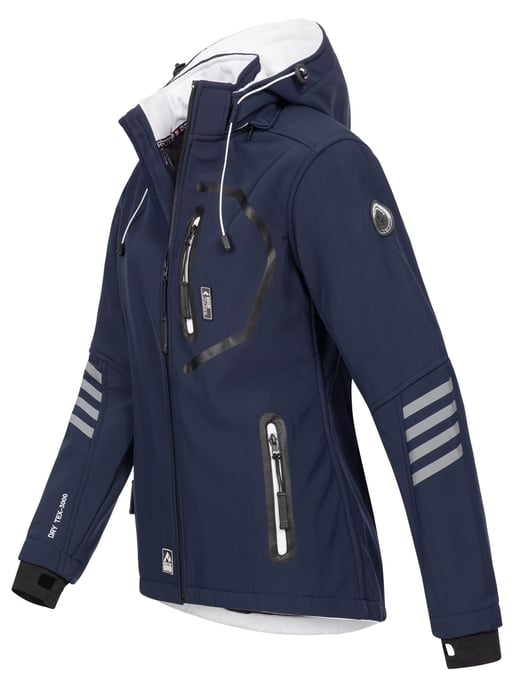 Arctic Seven Damen Softshelljacke Navy-Weiss - Image 2
